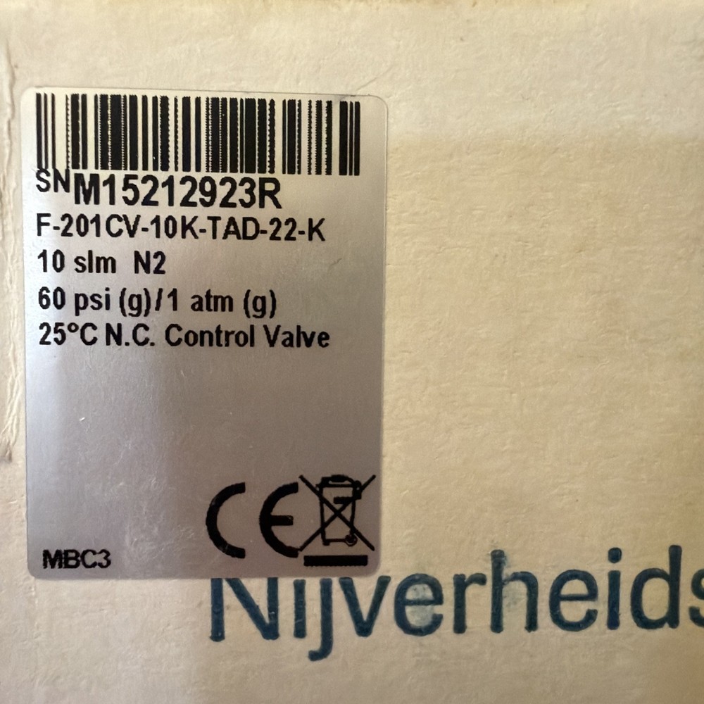 Bronkhorst Mass Flow Controller - 10 slm - Kalrez seals