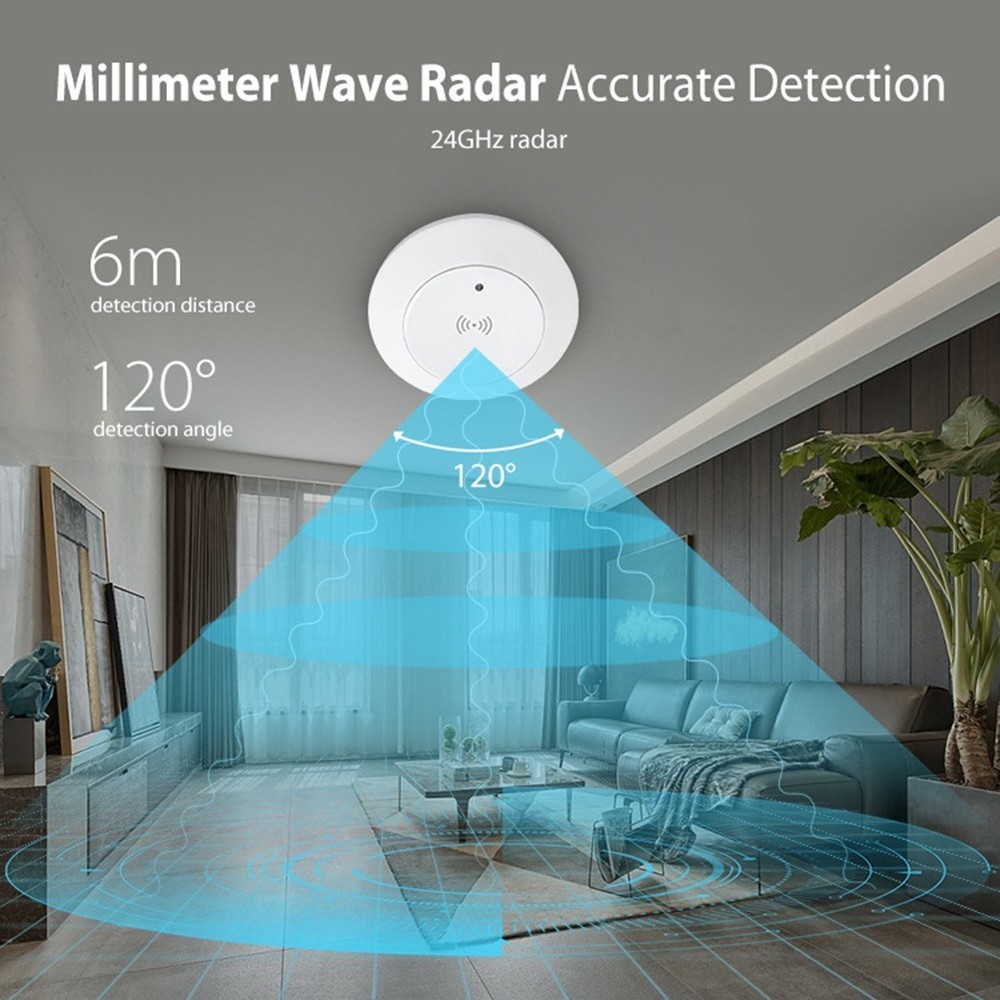 Wireless Human Presence Detector with 6 Meter Range and App Integration