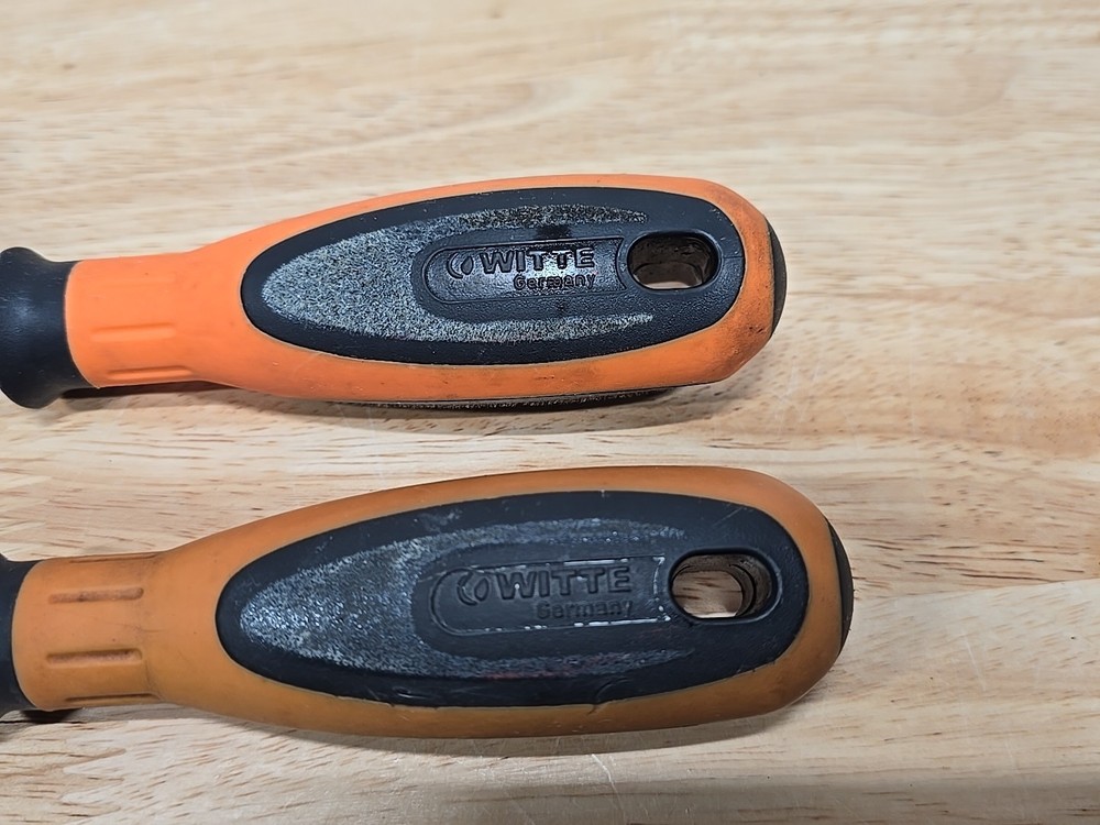 Matco Tools Witte 2pc Phillips Tip Screwdriver Set Orange Handle #2 X 7 - #3 X 6
