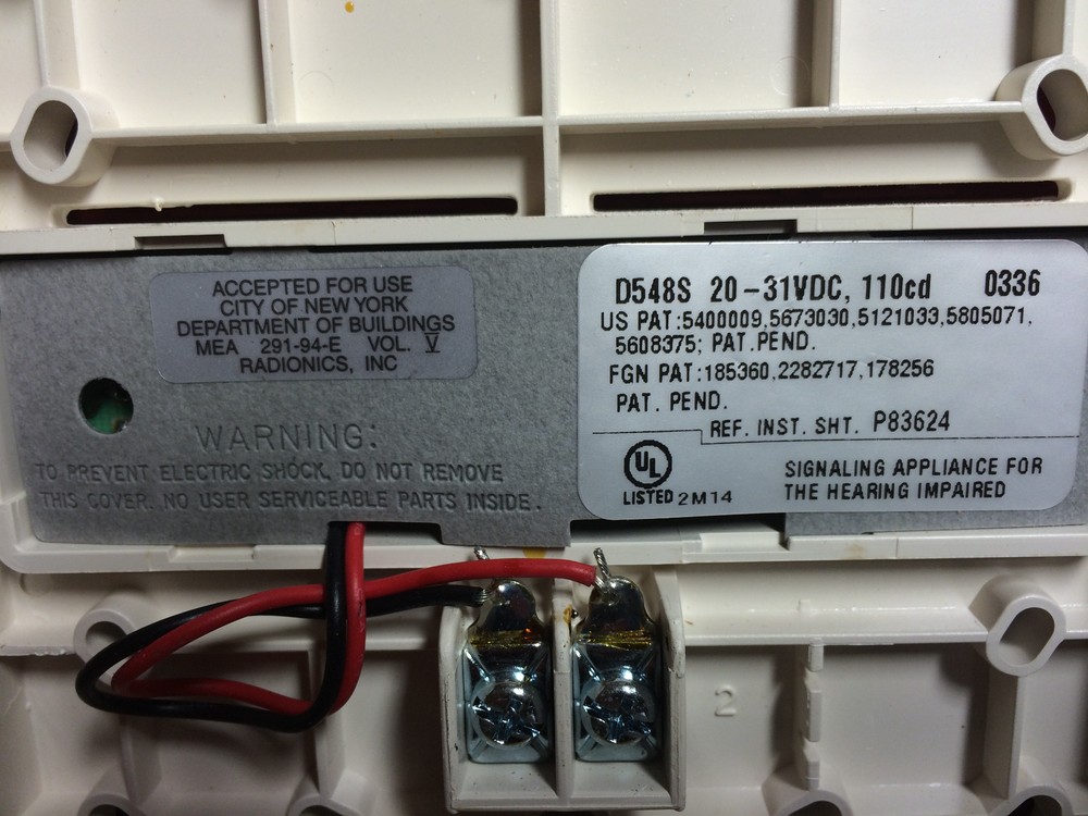 Wheelock (D548S) RSS-24110W-FR STROBE ONLY RED