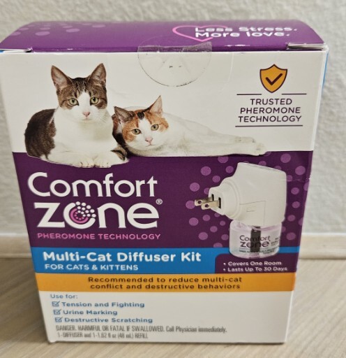 Comfort Zone Multi-Cat Diffuser Kit For Cats and Kittens