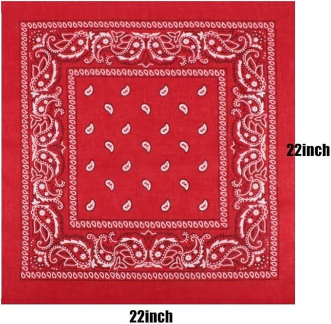 30PCS Bandanas Unisex Paisley Bandanas Bulk Multi-Purpose Headband Cowboy Hea...