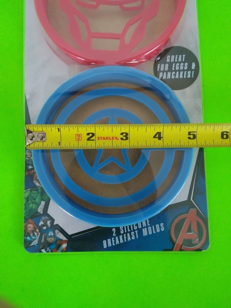 MARVEL Avengers silicone breakfast molds 2 packs - see description