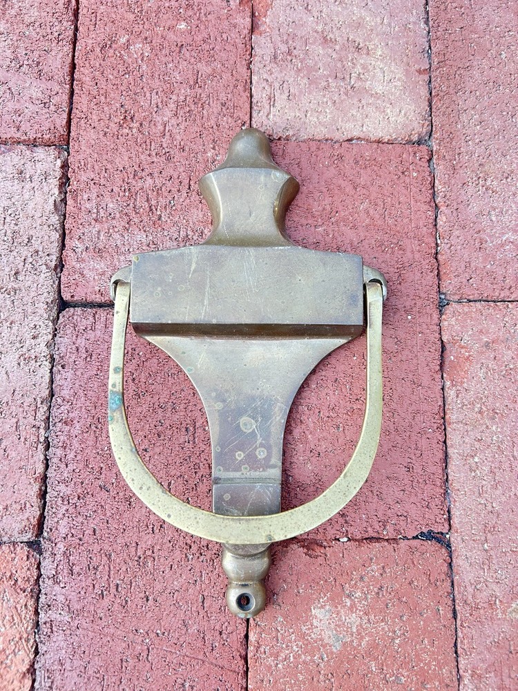 Vintage Solid Brass Large Door Knocker 9”x 5” Classic Design