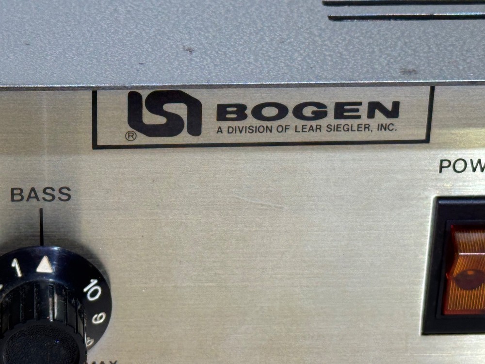 Vintage Bogen C-60B Solid State Power Amp | Unit Powers-On | Unit Sold AS-IS