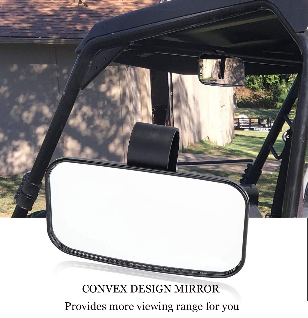 UTV Rear View Center Mirror for 1.5"-2" Polaris RZR Honda Talon Yamaha Kawasaki