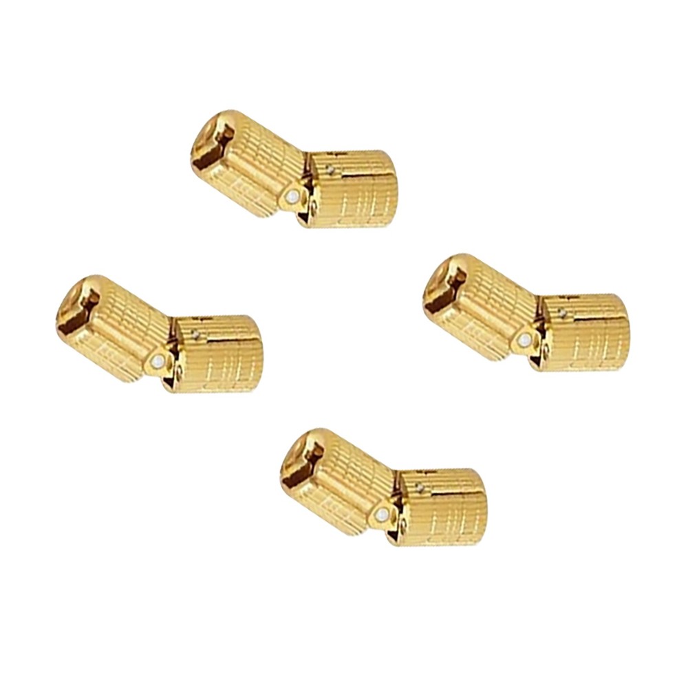 4Pcs Copper Hidden Barrel Hinge Invisible Hinge 10mm 12mm For Concealed Worktop.