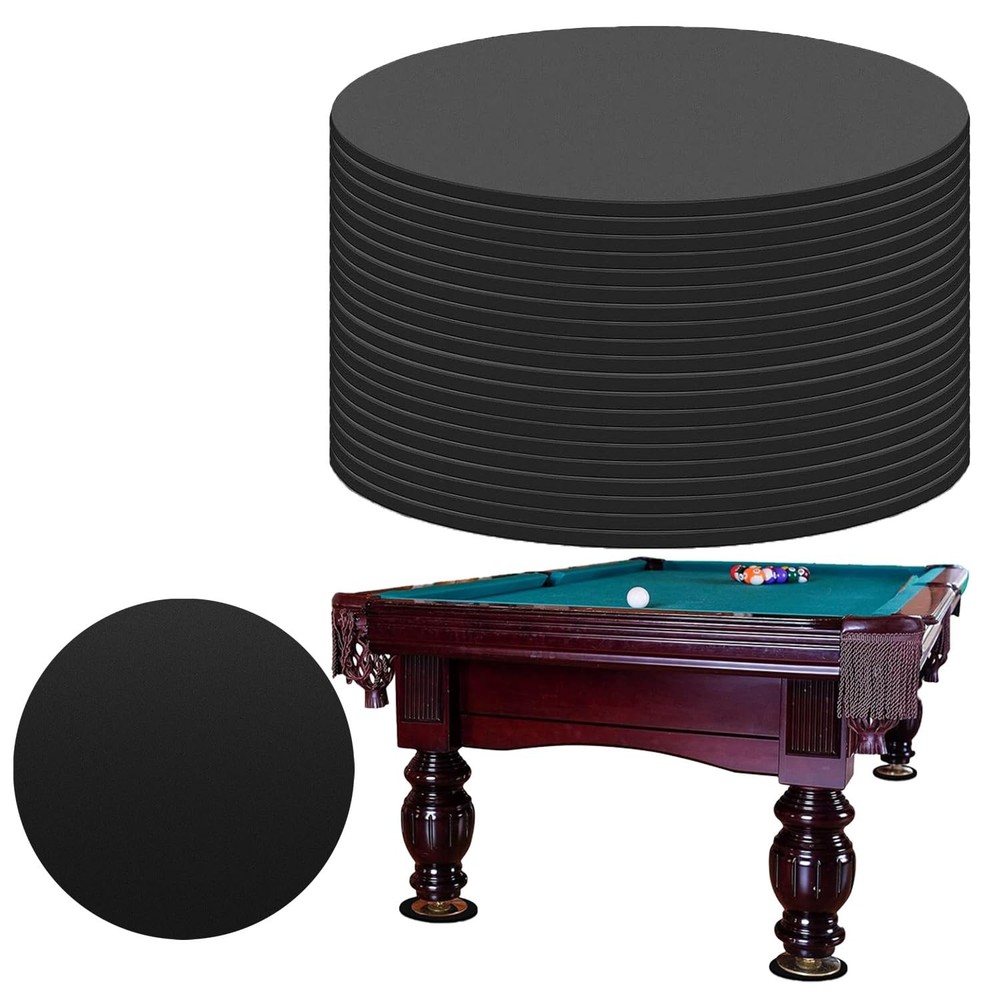 Billiard Pool Table Leg Shims, 3" Diameter Rubber Pool Table Leveling Kit Shims