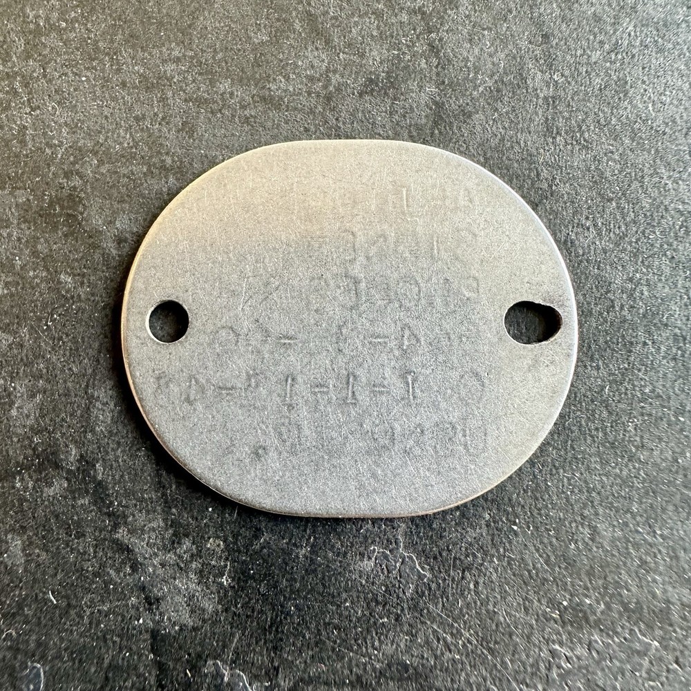 WWII US Navy USN Dogtag 1943 Original