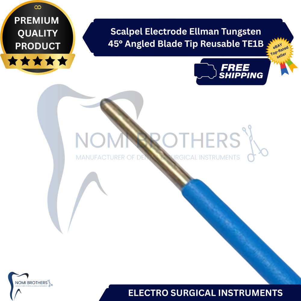 Ellman Tungsten Scalpel Electrode 45° Angled Blade Tip TE1B CE
