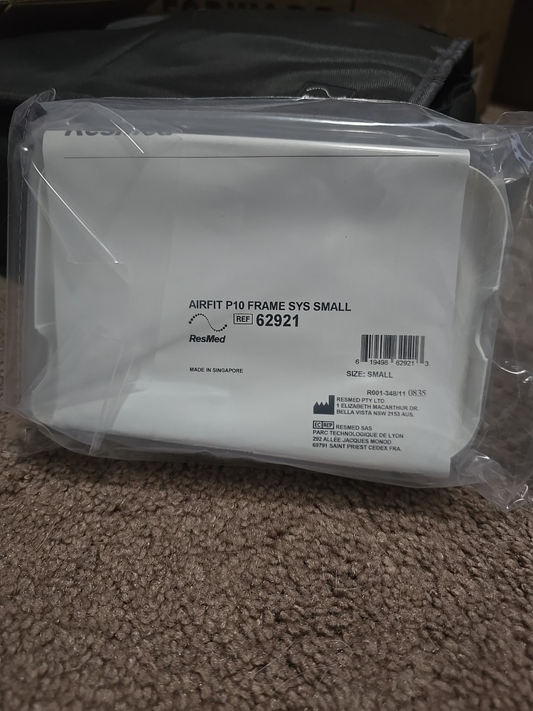 R e s M e d AirFit P10 Replacement Frame System Small 62921 New Sealed Package