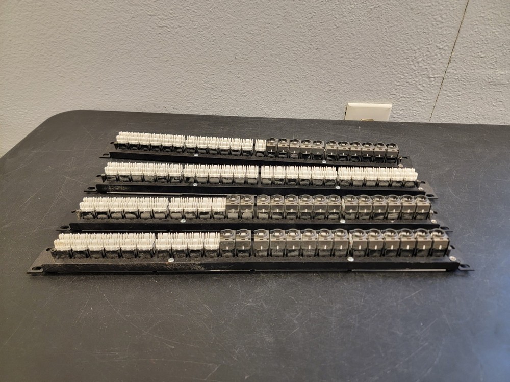 (4) Levinton Cat6 Universal Patch Panel 24-Port 10G Extreme