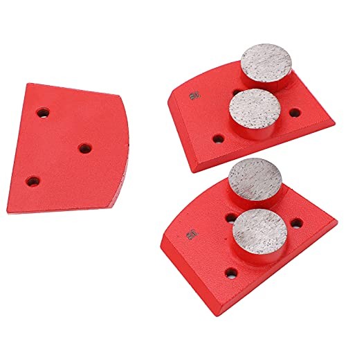 3PCS Trapezoid Diamond Grinding Pads 2-Cylinder Teeth Scraper for Granite