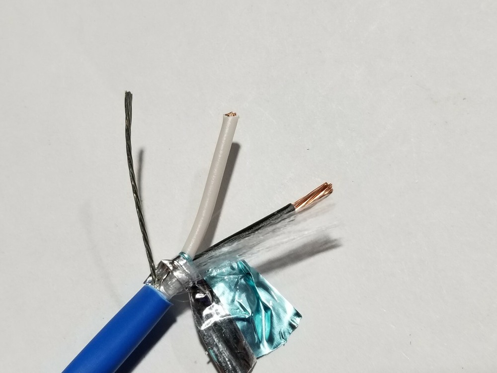 Windy City 002329 18/2C Shielded Twist Pair Plenum Control Cable CMP Blue /100ft