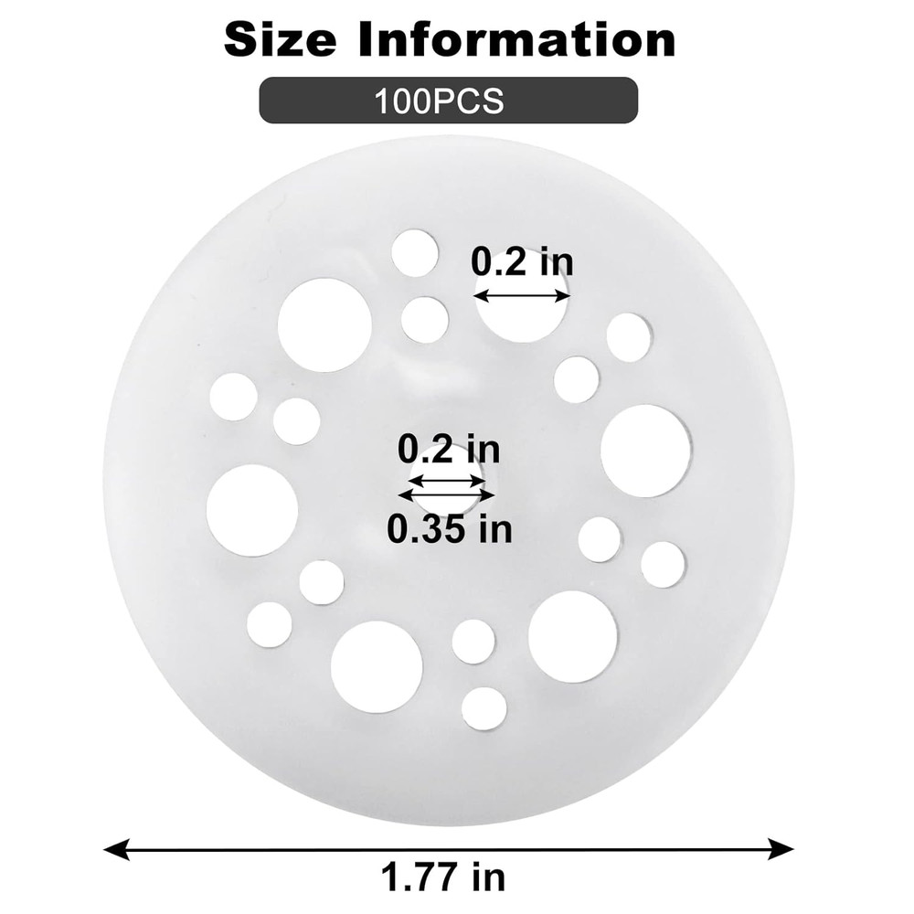 45mm Polypropylene Washers - 100 Pcs Load Spreading Foam Board Washers