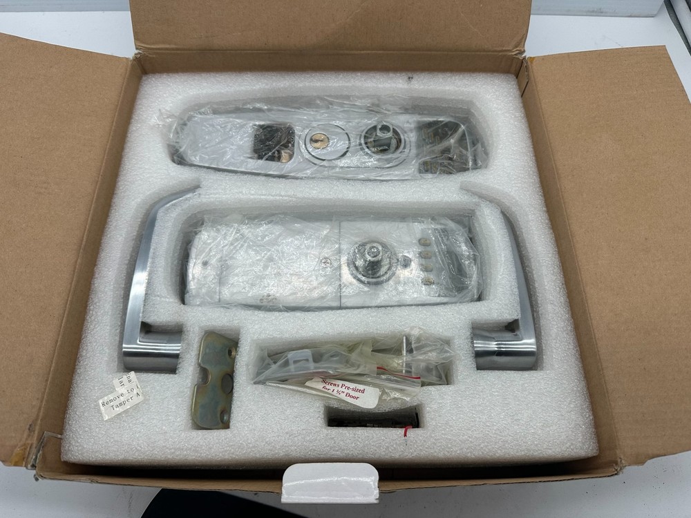 ReliTouch RT 201 Satin Chrome biometric handle lock