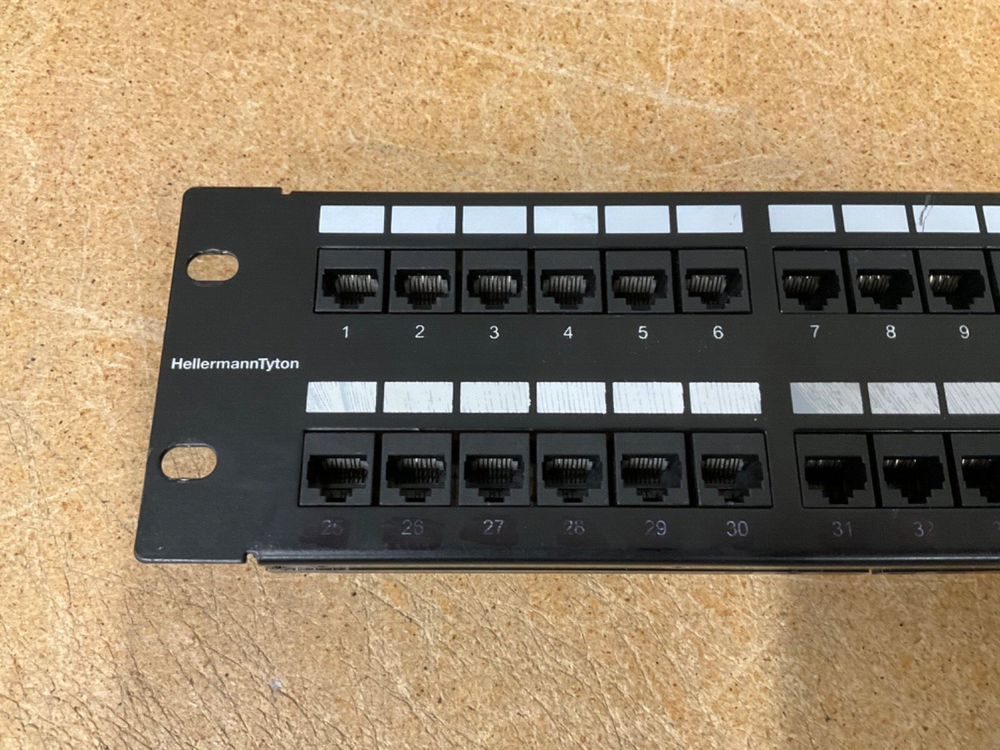 Lot of 3 HellermannTyton CAT 5e 48-Port Patch Panels