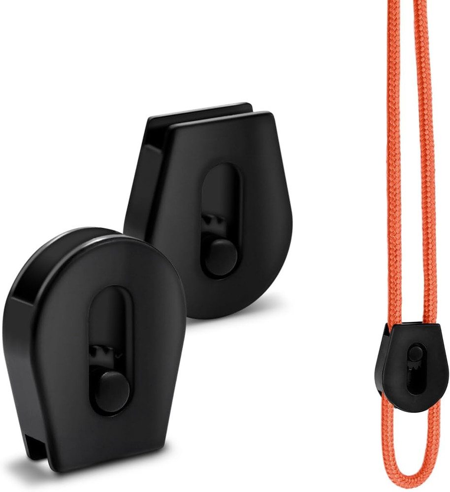 12 PCS Plastic Wheeled Cord Locks for Drawstring,Bungee E Collar Strap Lock R...