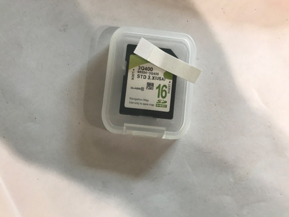 OEM SD Navigation Memory Card 96554-3Q400 965543Q400 Map data USA