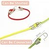 10" Mini Bungee Cord 12pc 6 Colors Adjustable
