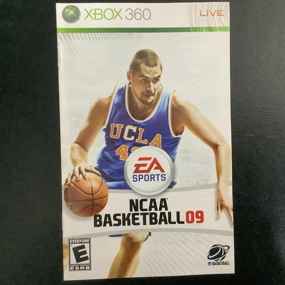 NCAA Basketball 09 Microsoft Xbox 360 Instruction Manual Only