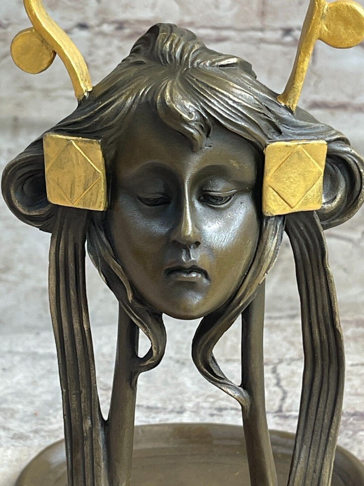 Figural Artwork Hand Made Bronze Bath Soap Dish Holder Classic Artwork