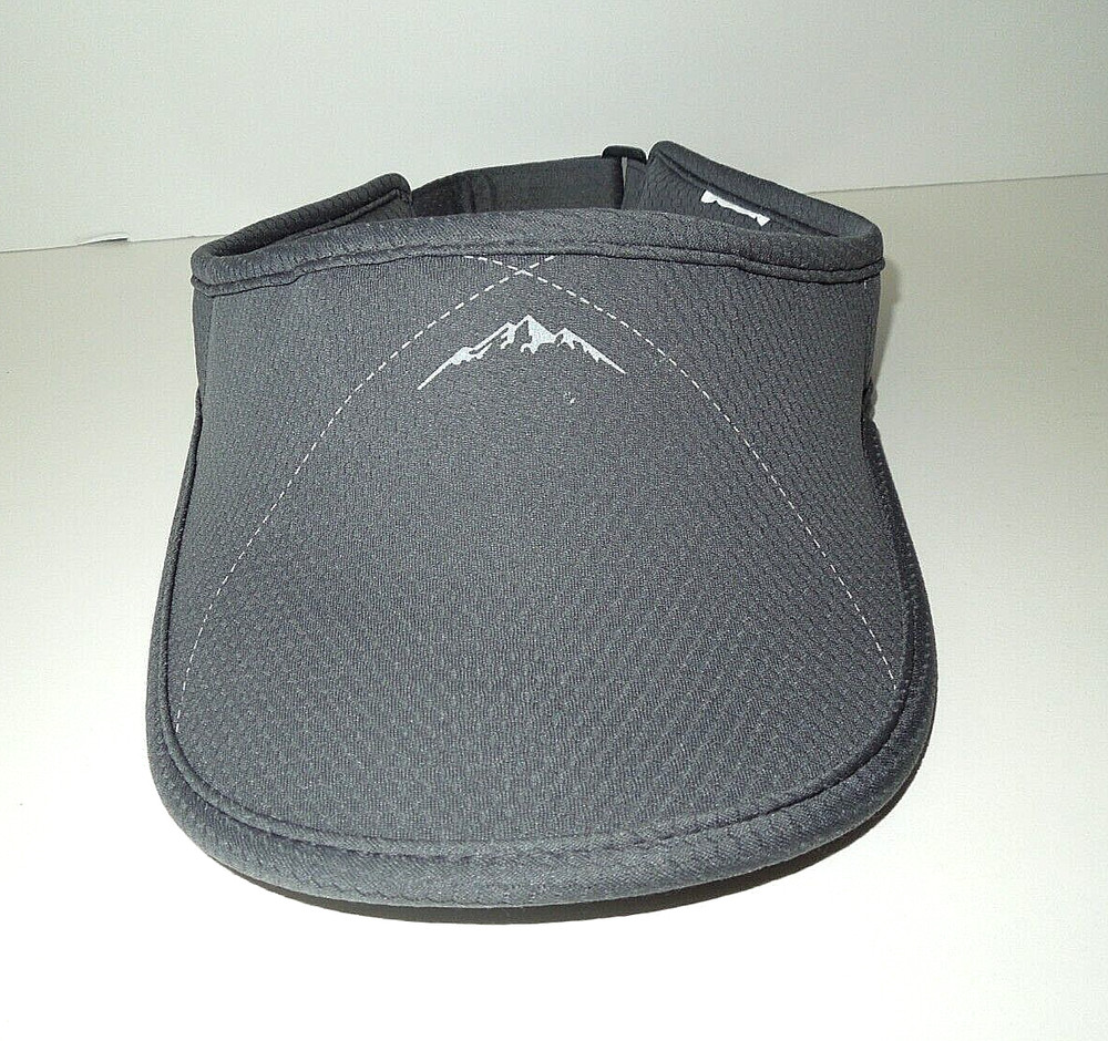 gray visor - one size fits most - mountain logo