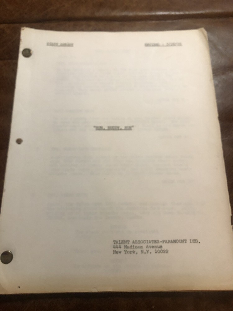 "RUN, BUDDY, RUN," Created by Leonard Stern