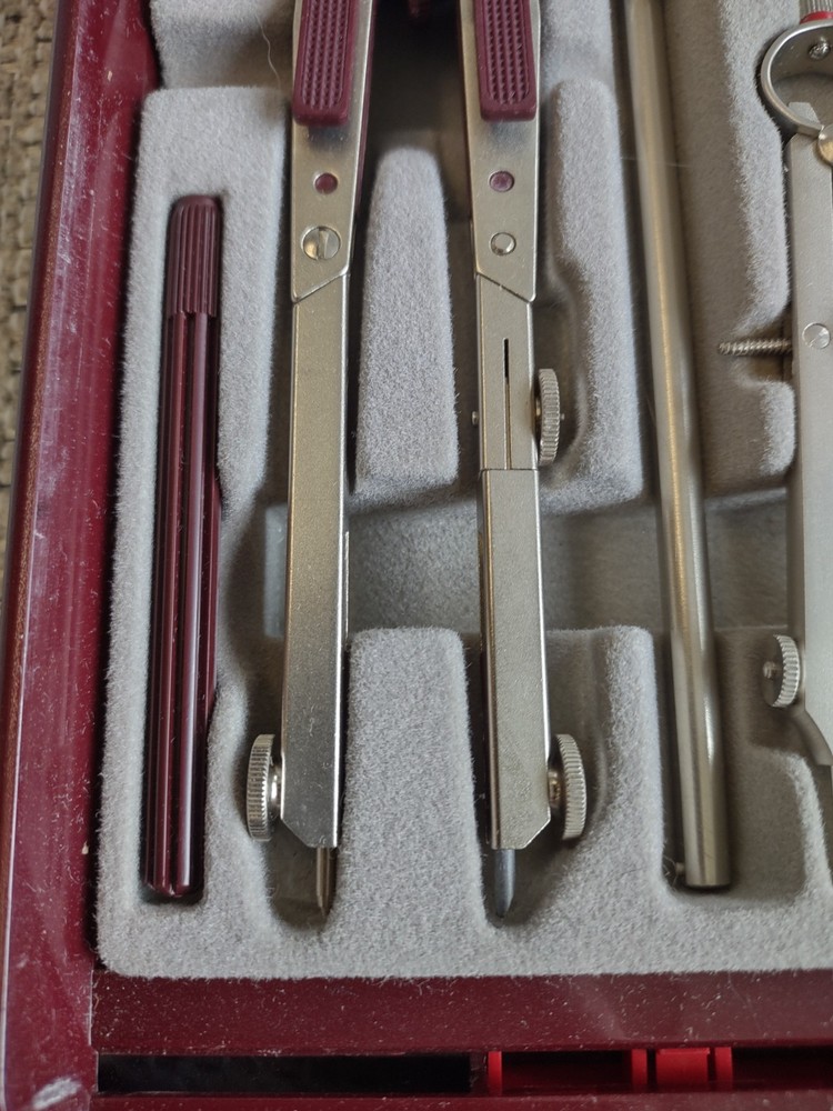 Geproft Rotring Drafting Compass Set Looks Complete Excellent MINT NOS Shape