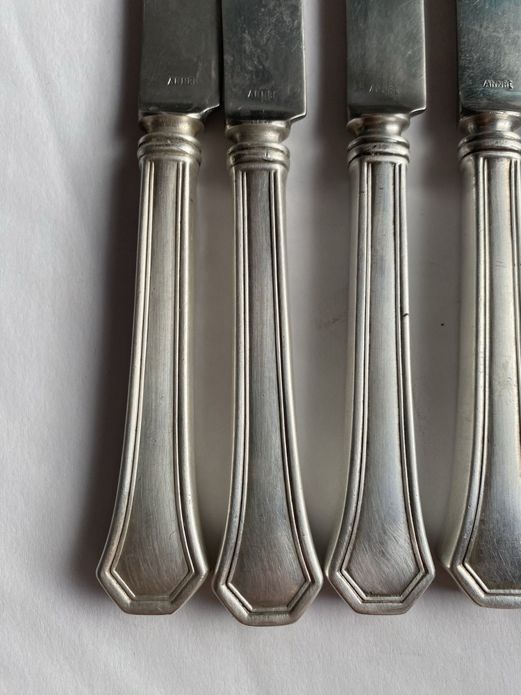 Reed & Barton 6 Dinner Knives Silverplate Flatware