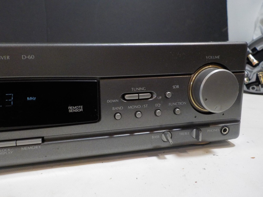 Vintage DENON D-60 Component System Stereo Receiver Amplifier WORKS