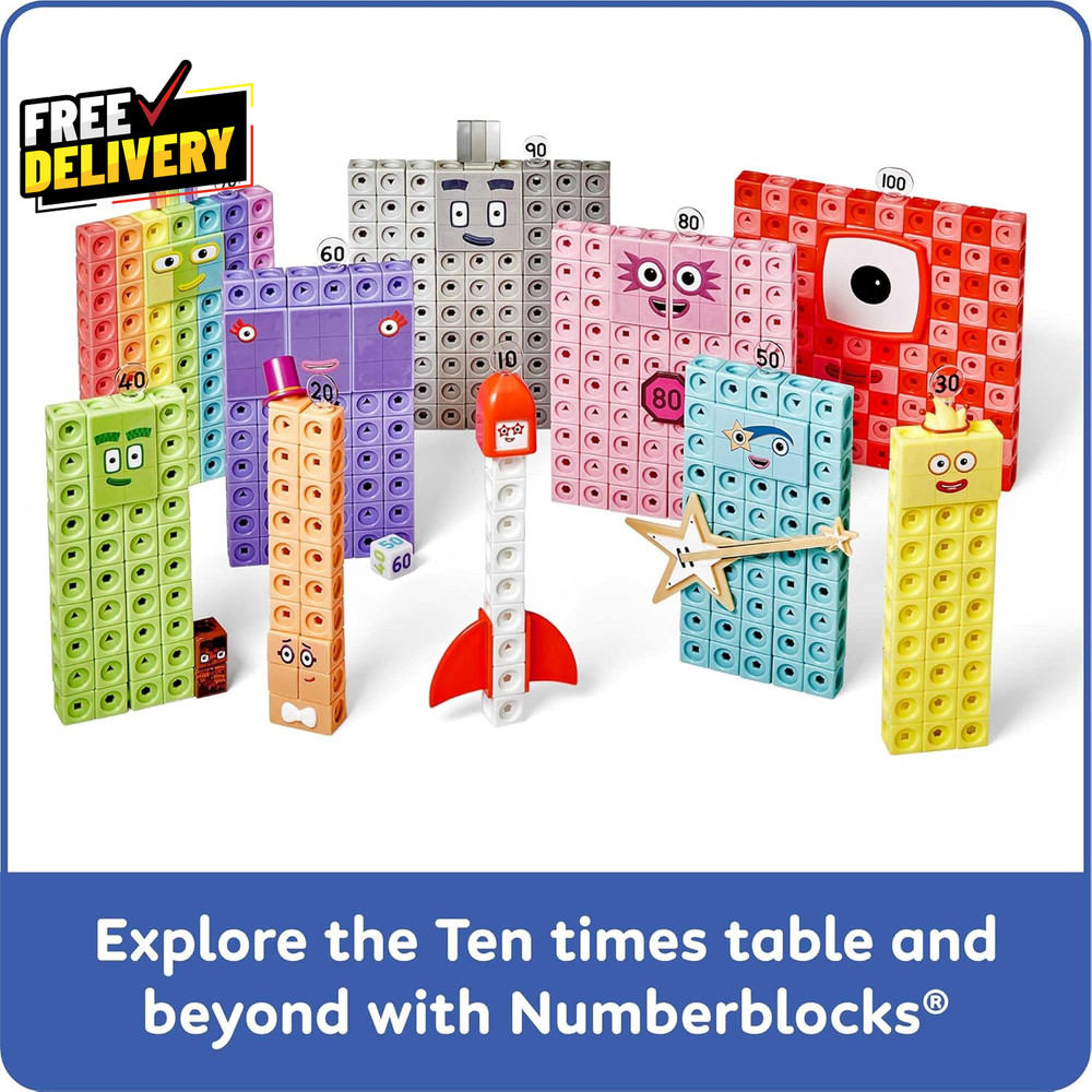 Numberblocks Heroes with Zeroes Mathlink Cubes Activity Set Preschool Learning..