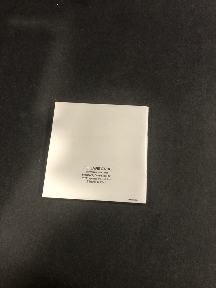 final fantasy iv ds manual only