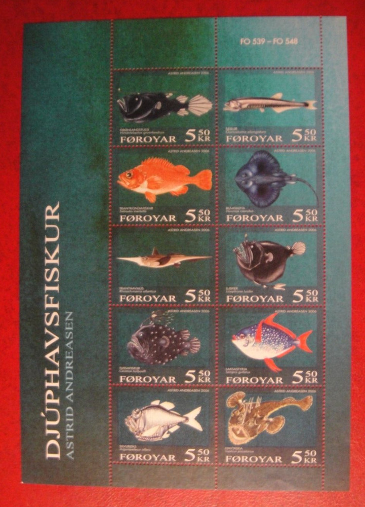 Faroe Islands 2006.  Fish. Mini-Sheet MUH.