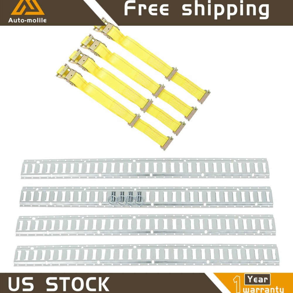Horizontal High Quality For Vans Durable 12 Pack 5' E Track Tie Down Rail Syste
