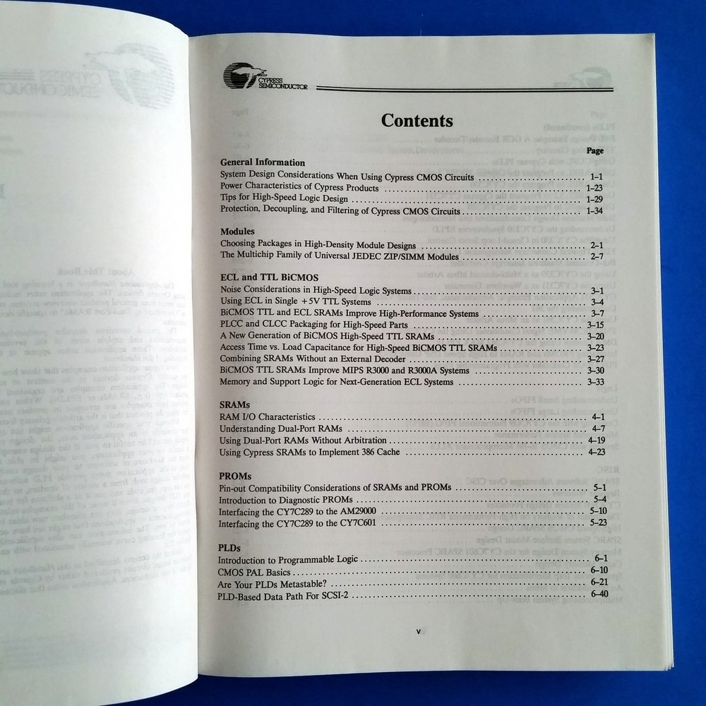 Cypress Semiconductor Applications Handbook Databook App Notes PLD CPLD Logic
