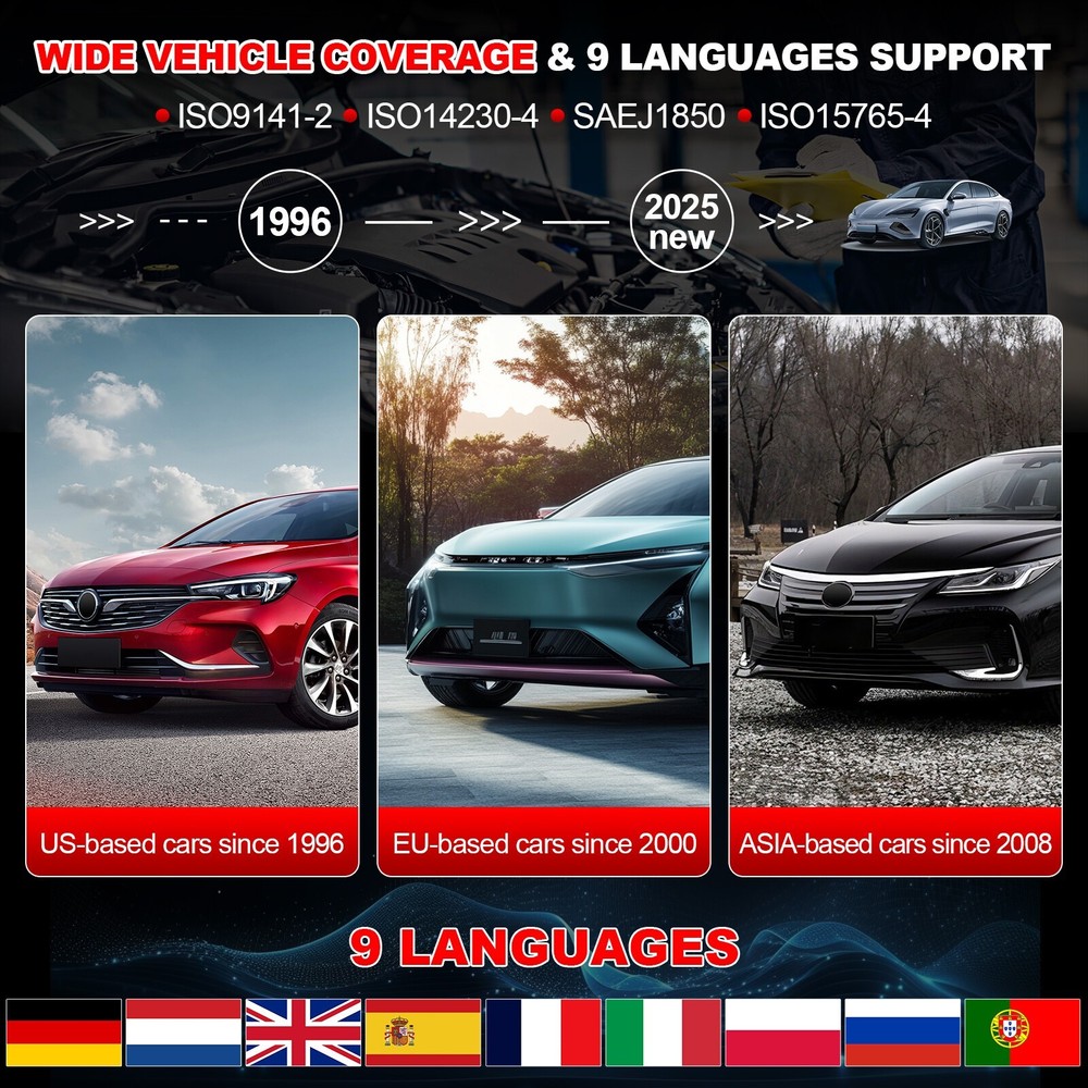 2026 LAUNCH CR300 OBD2 Scanner Car Engine Fault Code Reader Diagnostic Scan Tool