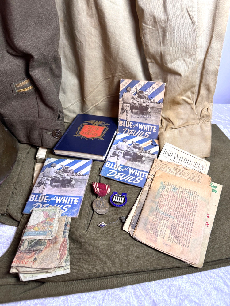 WWII NAMED 3RD INFANTRY DIVISION 7TH INFANTRY REG. UNIFORM GROUPING