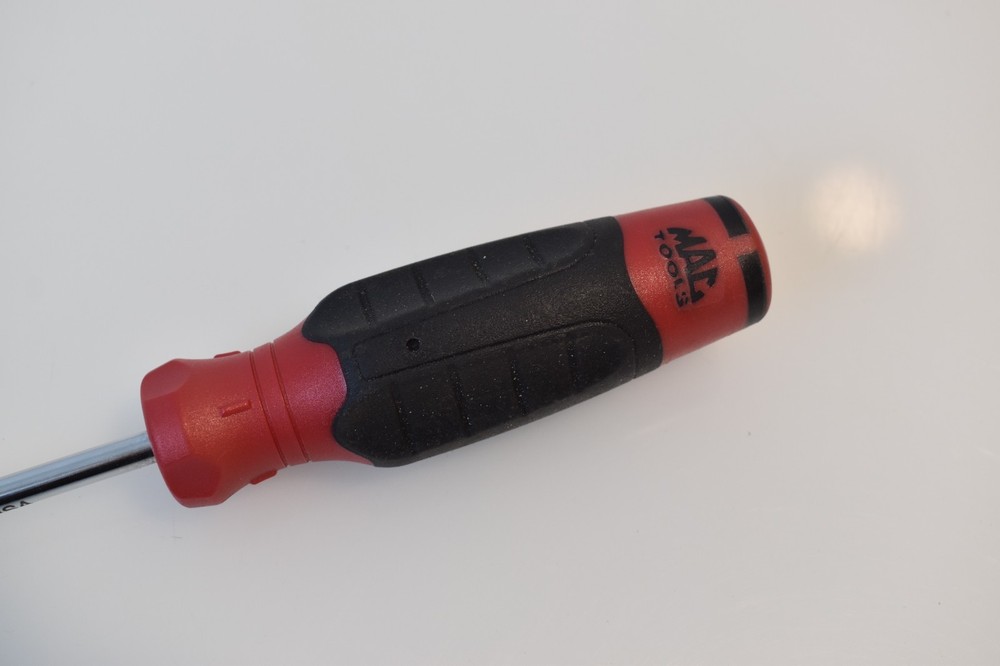 Mac Tools 1/4" Flathead Slotted Screwdriver 10" Length Mac-Grip Keystone Red