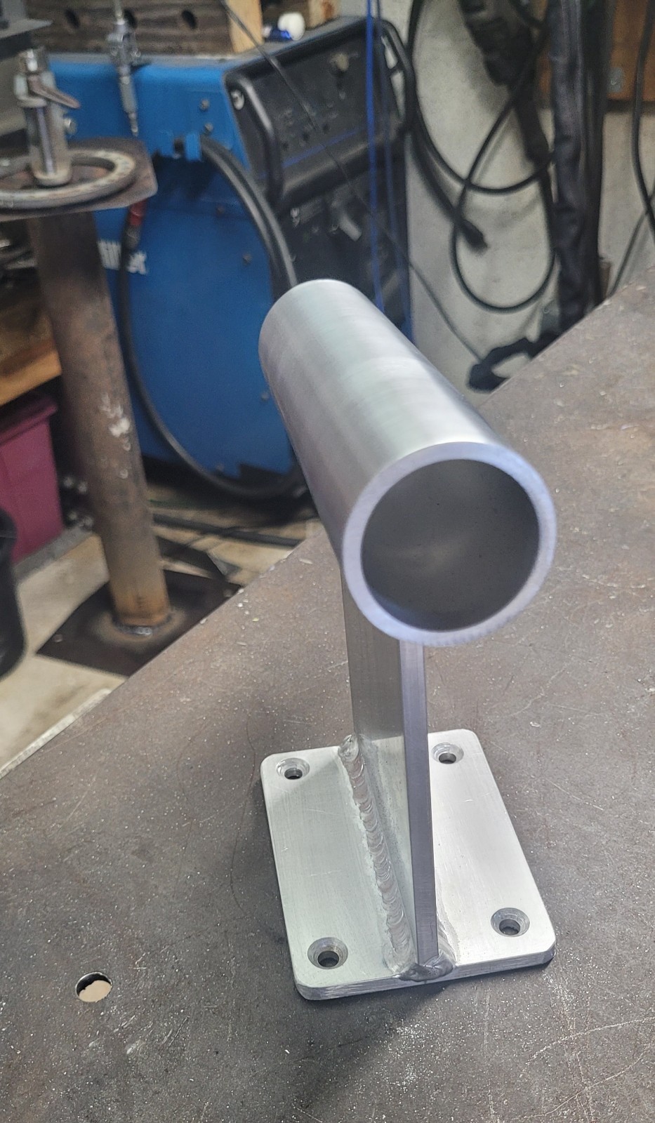 1 1/4" Inside Diameter Shallow Water Anchor ANGLED Transom / Stern Mount.