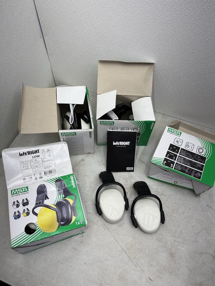 MSA left/RIGHT Cap Mounted Earmuff White (dBA* 21)