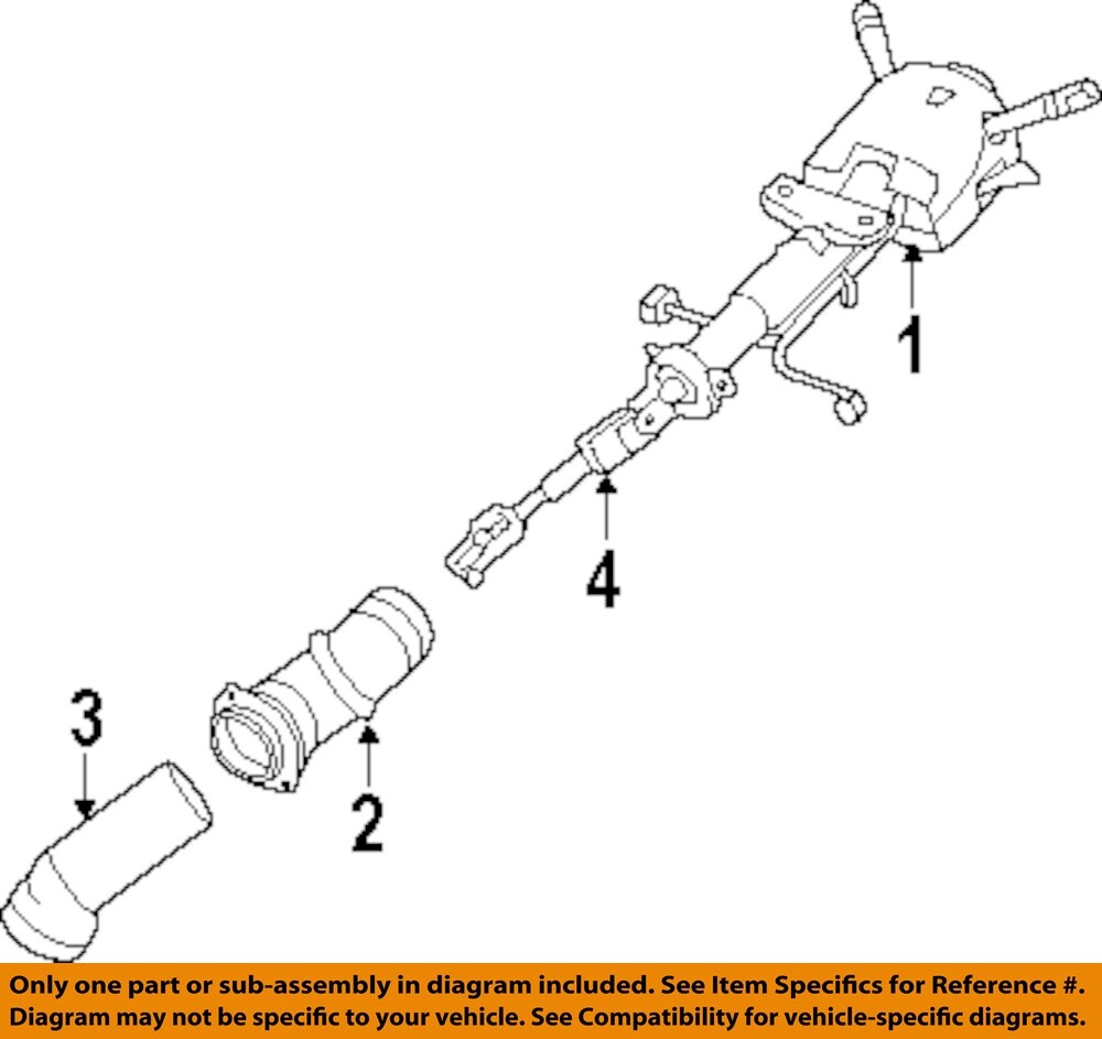 Used Steering Column fits: 2012 Chevrolet Impala Floor Shift Grade A