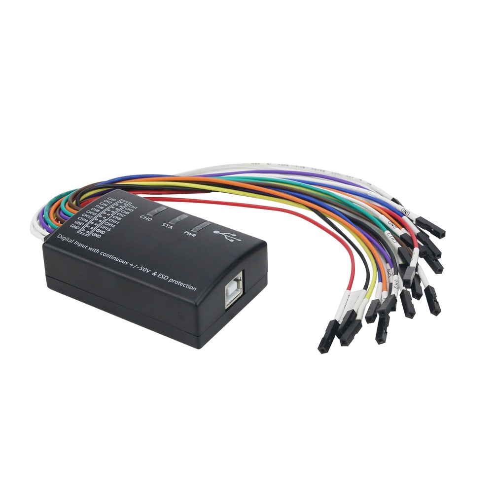 USB Logic Analyzer 100M Max Sample Rate 16CH Support 1.2.10 Software US SHIP