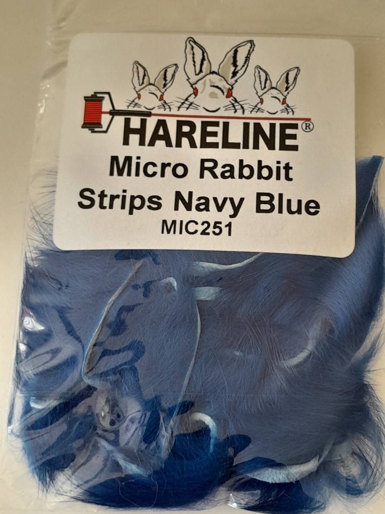 Hareline Micro Rabbit Strips All Colors Cut Thinner Than Regular 11in Long