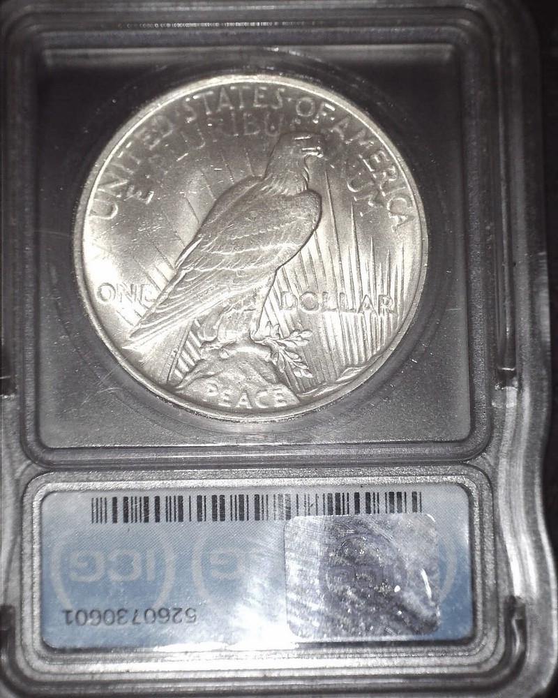 1922 Peace Silver Dollar, ICG MS65, Issue Free, Gem Grade