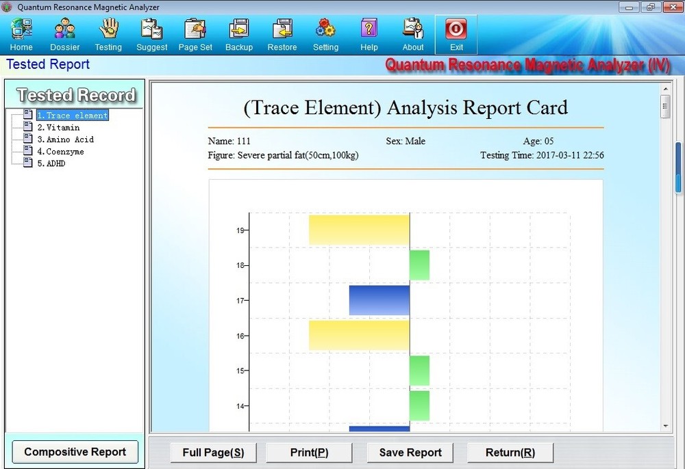 Professional Quantum Therapy Analyzer 62 Reports Body Health Analysis Device