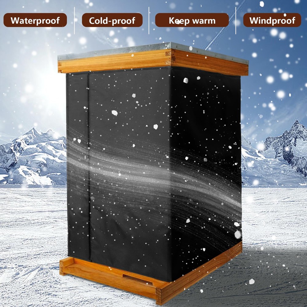 codree 10 Frame Winter Bee Hive Wrap- 2 2 Deep Boxes & 1 Medium Box, 10