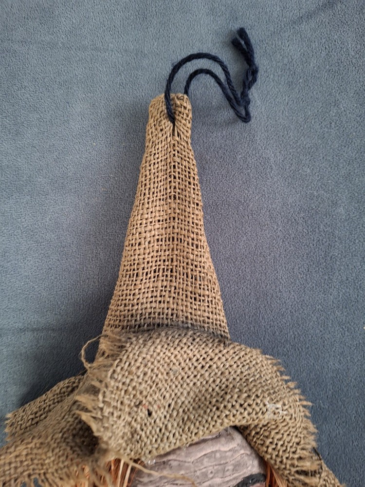 Handmade Rustic Burlap kitchen Witch Wall Decor Halloween 30 Inch