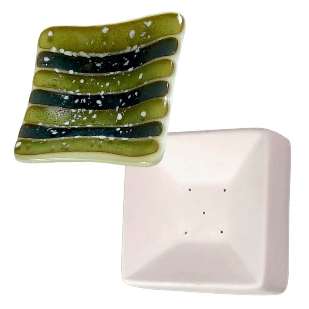 3.5"SQ.-Deep 1.25" Sided Mold Glass Fusing