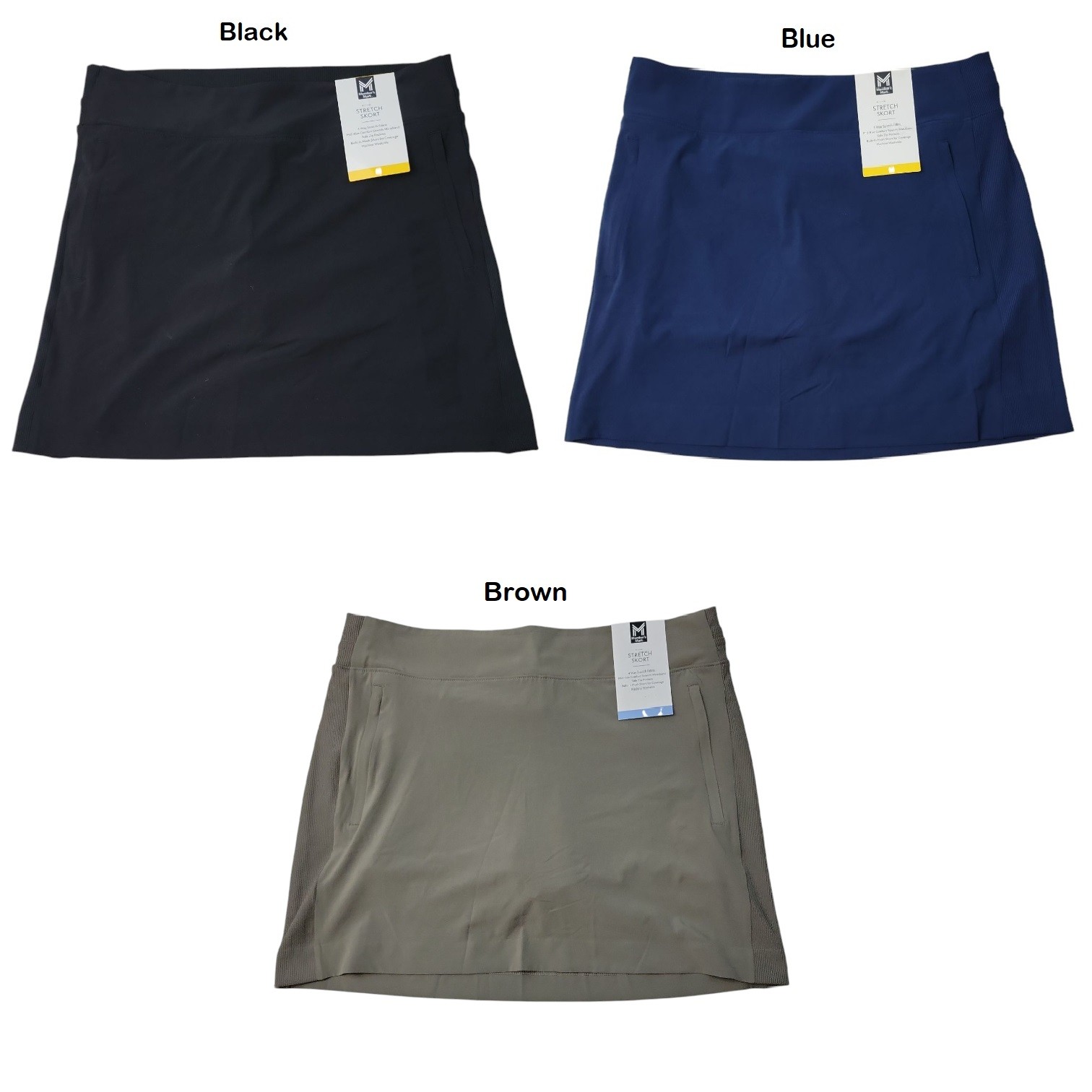 Member's Mark Women's 4 Way Stretch Mid Rise Stretch Skort, MM23070